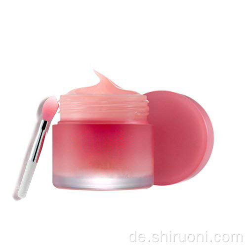 Koreanische feuchtigkeitsspendende vegane Lippen-Schlafmaske mit rosa Beeren